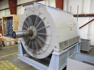 GENERATOR, ELECTRIC TYPE, 4700K WATT, 778 AMP, 4360 VOLT, EMERGENCY DIESEL 900 RPM KIND. TYPE SAB FRAME 21520-44 CONTINUOUS DUTY TWO BEARING HORIZONTAL SYNCHRONOUS INCLUDES TYPE FRBA BRUSHLESS EXCITERS (W-50) LOADING & HANDLING FEE $1000-